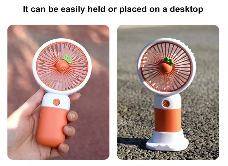 Foto 7 pulgar | Miniventilador de Escritorio Usb De 250 Mah con Diseño De Frutas - Venta Internacional