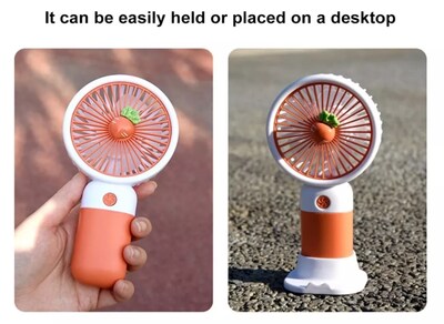 Foto 6 | Miniventilador de Escritorio Usb De 250 Mah con Diseño De Frutas - Venta Internacional