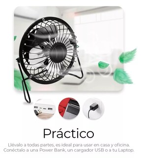 Foto 2 | Ventilador de Escritorio Belug Negro