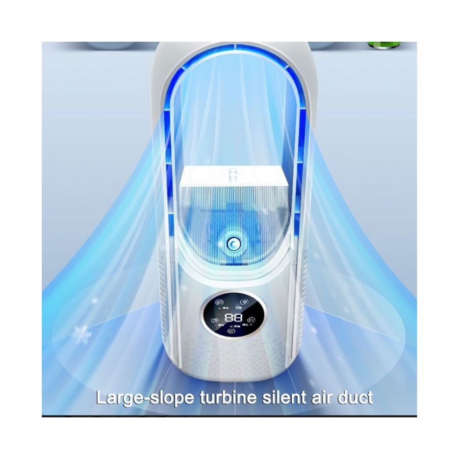 Foto 2 | Ventilador de Mesa USB sin Aspas Azul - Venta Internacional