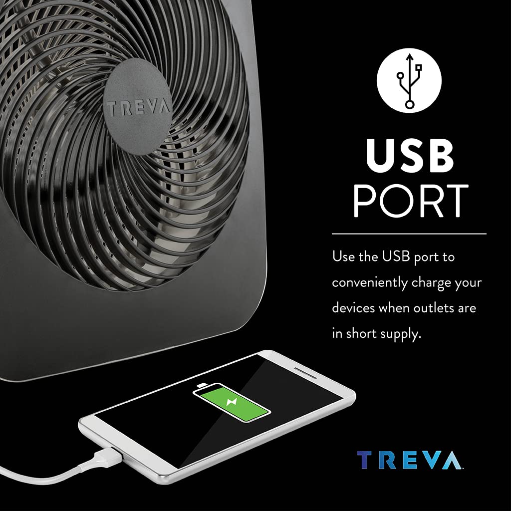 Foto 6 | Cooler Portátil Fan O2cool Treva con Batería y Puerto Usb - Venta Internacional