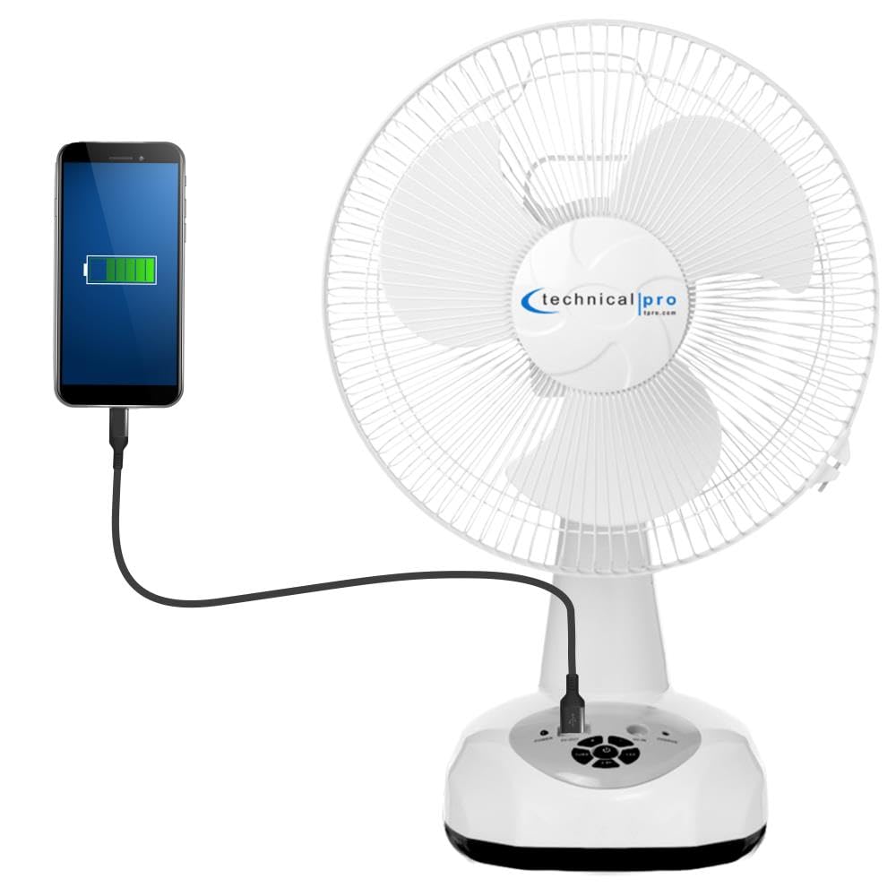 Foto 2 pulgar | Ventilador de Sobremesa Technical Pro Portátil Recargable- Venta Internacional