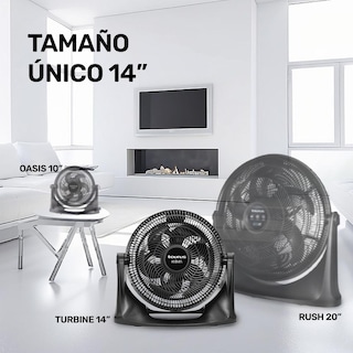 Foto 6 | Circulador Turbine 14'' Negro - Potente y eficiente