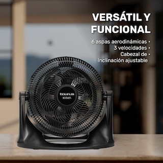 Foto 7 | Circulador Turbine 14'' Negro - Potente y eficiente