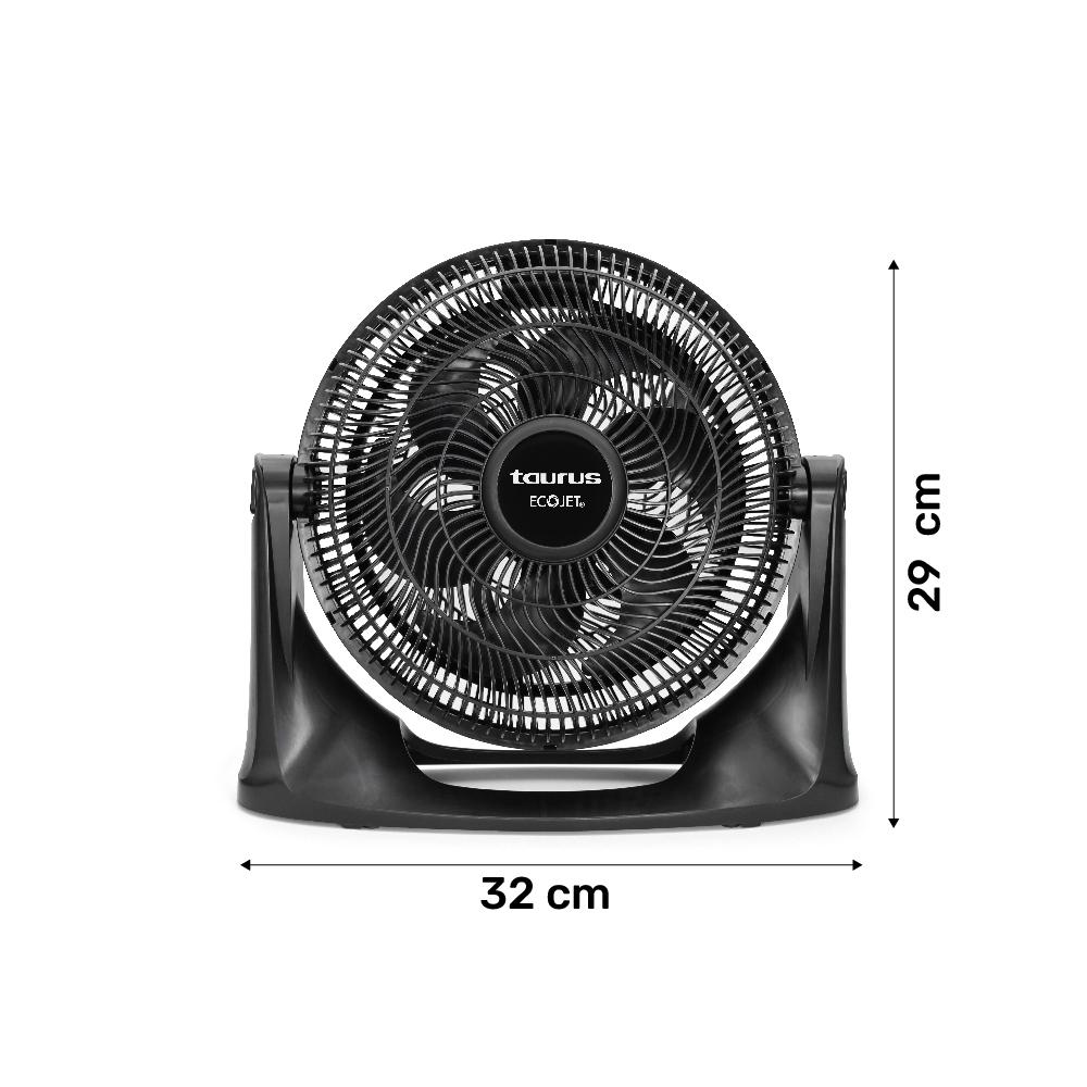 Foto 9 pulgar | Circulador Turbine 14'' Negro - Potente y eficiente