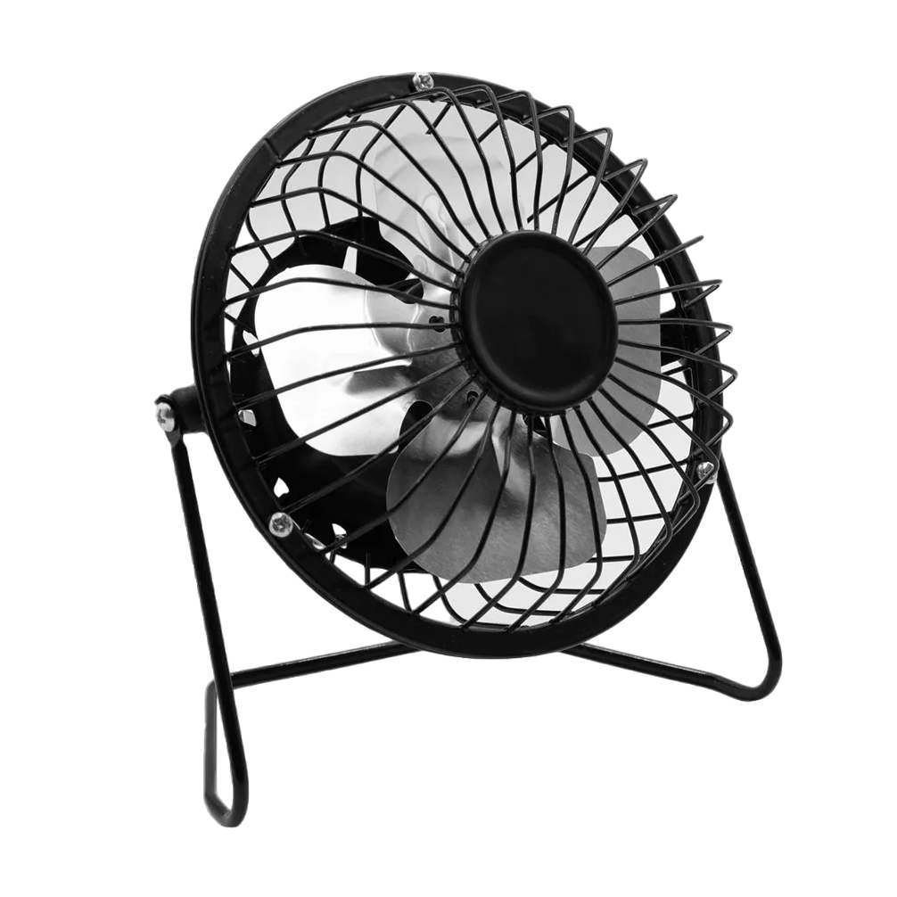 Foto 2 pulgar | Ventilador de Escritorio USB Pequeño con Aspas de Metal de 14 cm - Negro