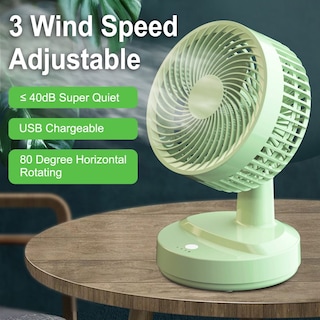 Foto 3 | Ventilador Recargable Verde-Venta Internacional