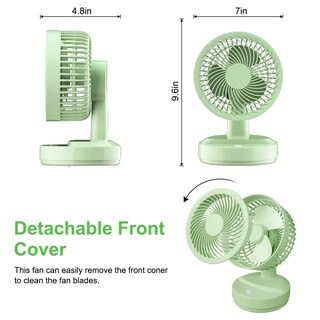 Foto 7 | Ventilador Recargable Verde-Venta Internacional