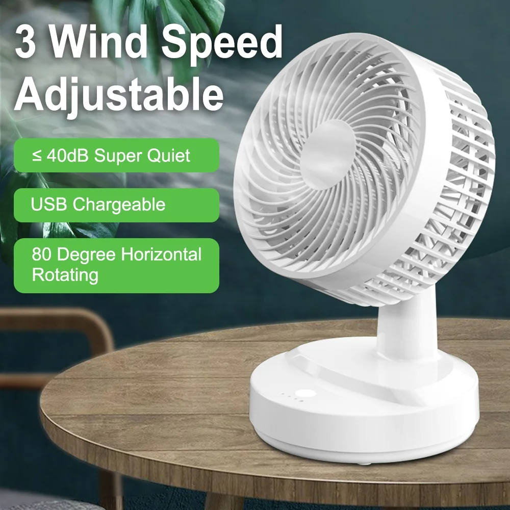 Foto 3 pulgar | Ventilador Recargable Blanco-Venta Internacional