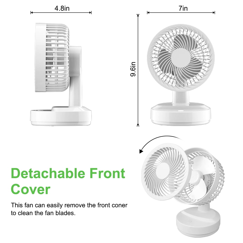 Foto 6 pulgar | Ventilador Recargable Blanco-Venta Internacional
