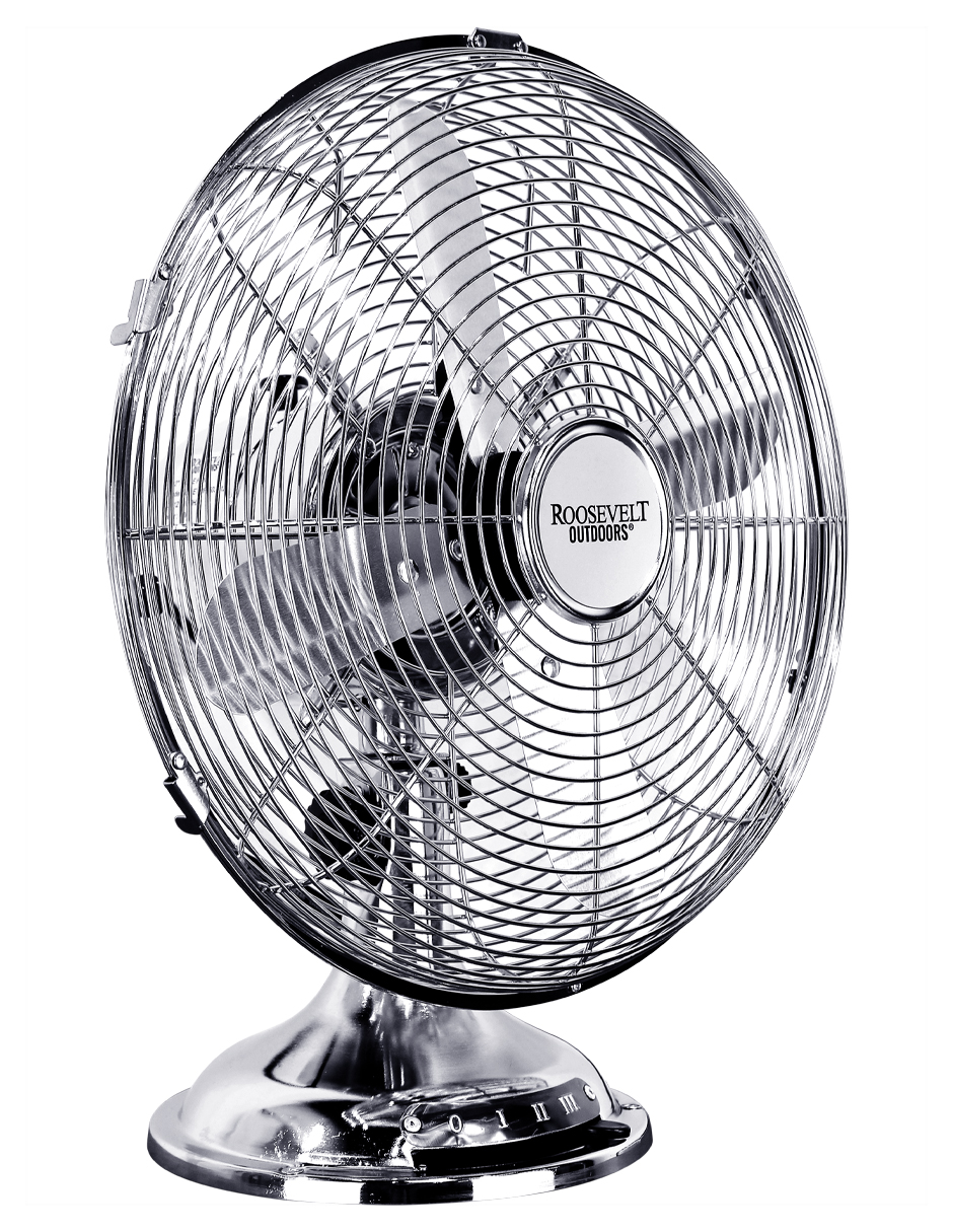 Foto 2 | Ventilador de Mesa Oscilatorio Plateado 12'' Roosevelt Outdoors O42