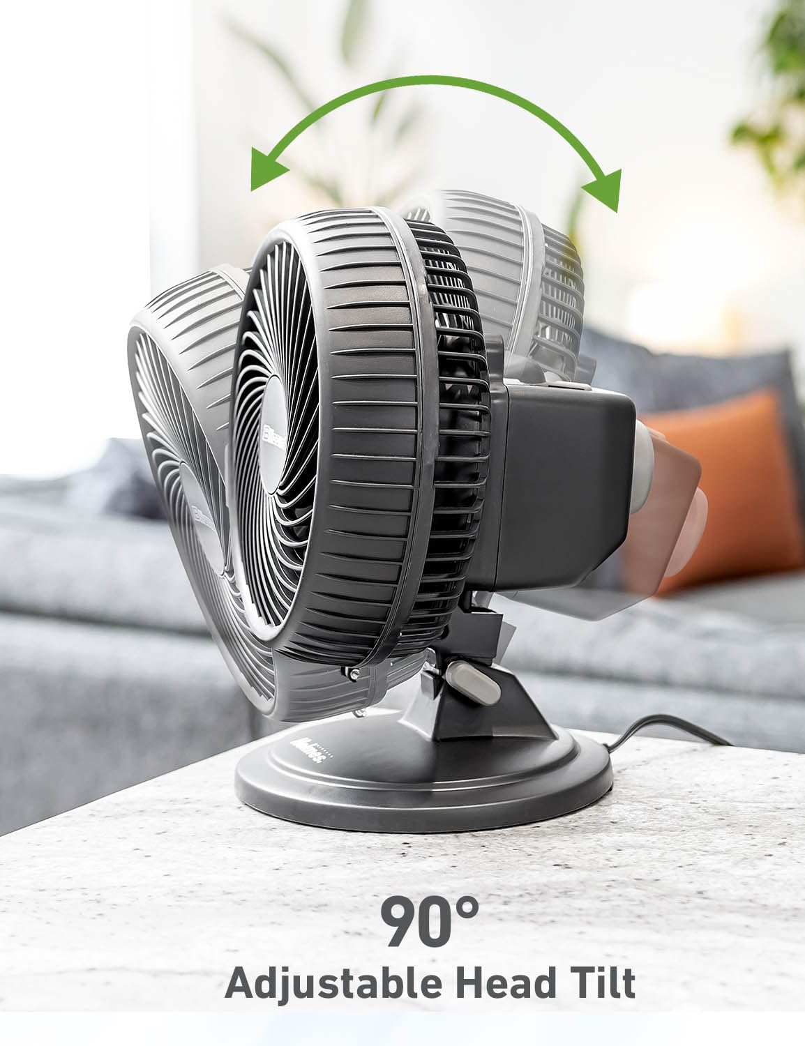 Foto 6 | Ventilador De Mesa Holmes Blizzard 7, 2 Velocidades, 3 Aspas, Oscilación De 85° - Venta Internacional.