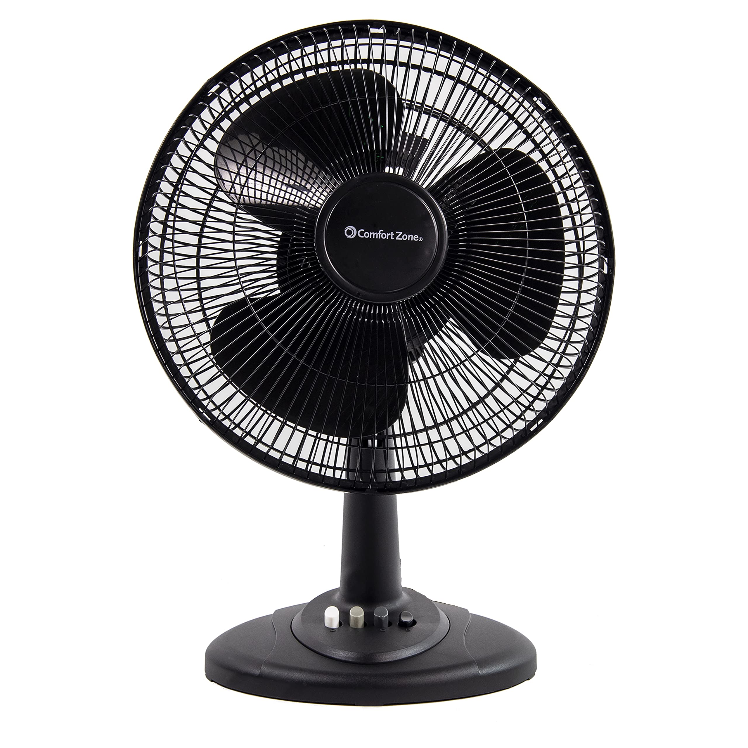 Ventilador De Mesa Comfort Zone Cz121bk, 30 Cm, Oscilante De 3 Velocidades - Venta Internacional.