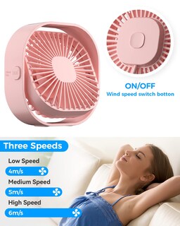 Foto 4 | Ventilador de Escritorio Rjvw Small Usb de 4 Pulgadas - Venta Internacional