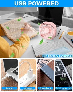 Foto 5 | Ventilador de Escritorio Rjvw Small Usb de 4 Pulgadas - Venta Internacional