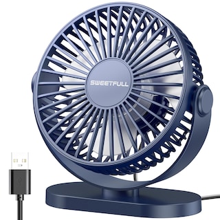 Foto 1 | Ventilador de Escritorio Sweetfull USB 3 Velocidades 12,7 cm - Venta Internacional