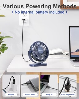 Foto 5 | Ventilador de Escritorio Sweetfull USB 3 Velocidades 12,7 cm - Venta Internacional