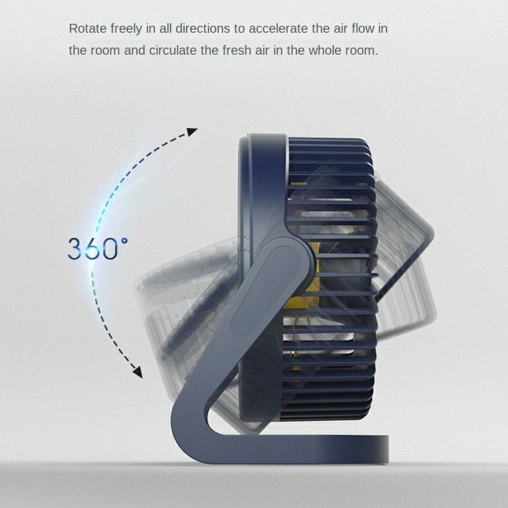 Foto 6 pulgar | Mini Ventilador de Escritorio Generic Portátil 2 Velocidades Negro - Venta Internacional