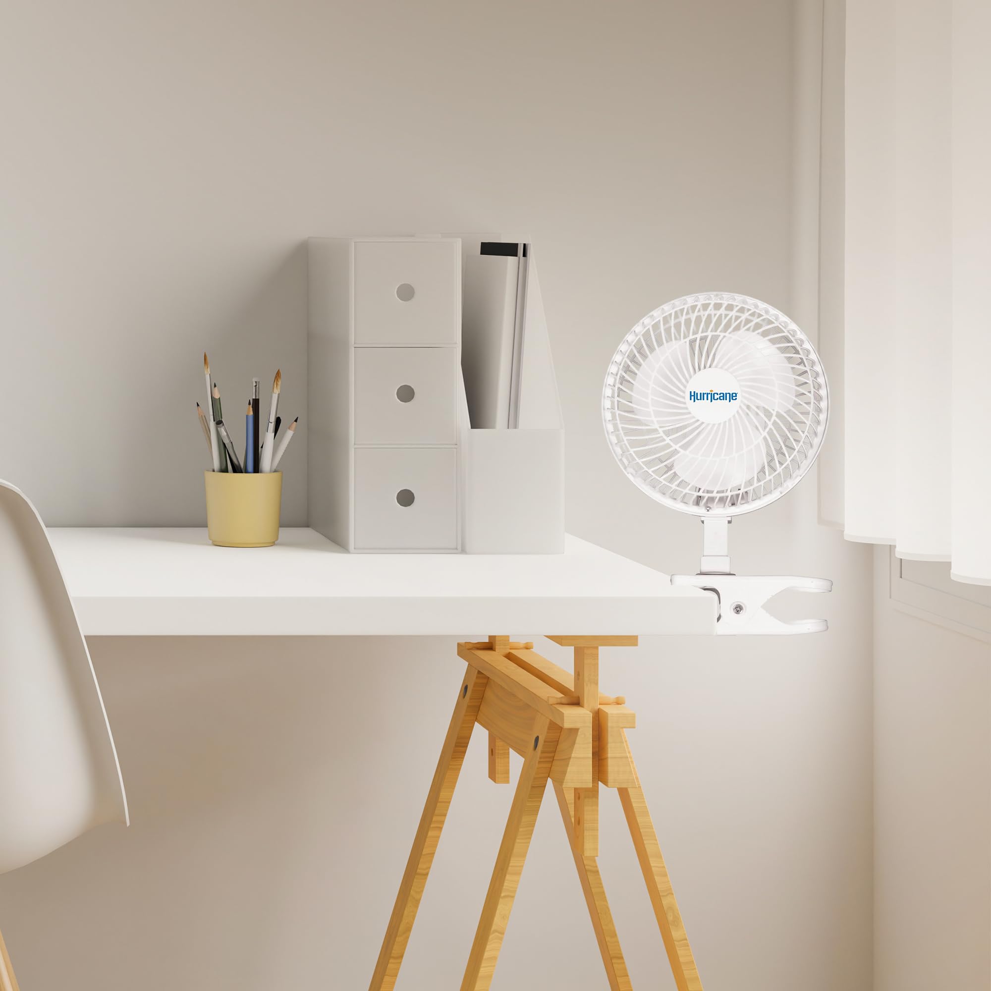 Foto 5 | Ventilador de Escritorio Hurricane Classic 15 cm Blanco 2 Piezas - Venta Internacional
