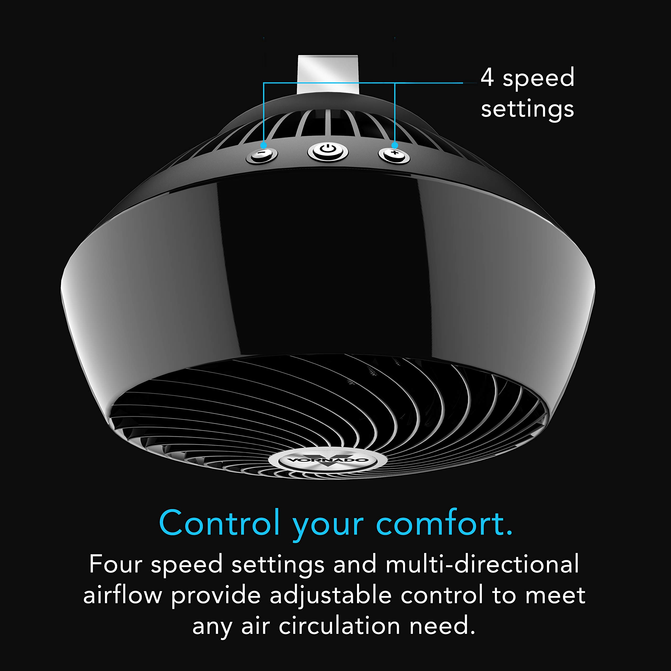 Foto 4 pulgar | Ventilador De Suelo Vornado Cr1-0276-06 560 Negro Medio - Venta Internacional.