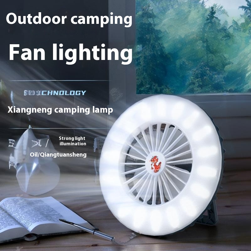 Foto 3 pulgar | Ventilador De Camping Led Multifuncional Para Uso Doméstico - Venta Internacional.