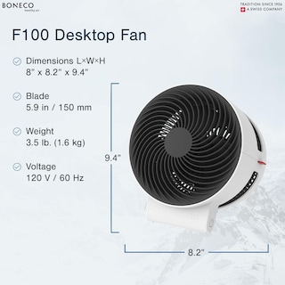 Foto 4 | Ventilador De Ducha De Aire De Escritorio Boneco F100 Con Circulador De Aire Blanco - Venta Internacional.