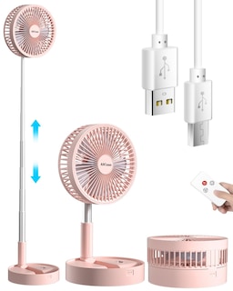 Foto 1 | Ventilador De Pie Aicase, Plegable, Portátil, Telescópico Con Batería De 7200 Mah - Venta Internacional.