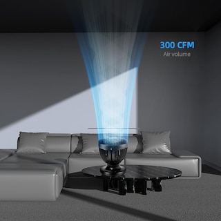 Foto 6 | Ventilador Circulador De Aire Genérico Omnibreeze De 15 Cm Negro Con Mando A Distancia - Venta Internacional.