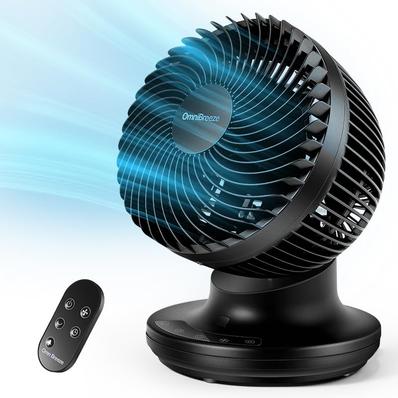 Foto 8 pulgar | Ventilador Circulador De Aire Genérico Omnibreeze De 15 Cm Negro Con Mando A Distancia - Venta Internacional.