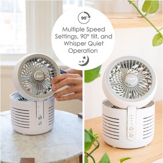 Foto 2 | Purificador de Aire con Ventilador de Escritorio Crane 2 en 1 Blanco - Venta Internacional