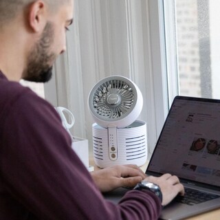 Foto 5 | Purificador de Aire con Ventilador de Escritorio Crane 2 en 1 Blanco - Venta Internacional