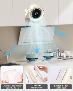 Foto 5 | Ventilador de Escritorio Easyacc Alimentado por Batería de 100 Velocidades con Pantalla - Venta Internacional