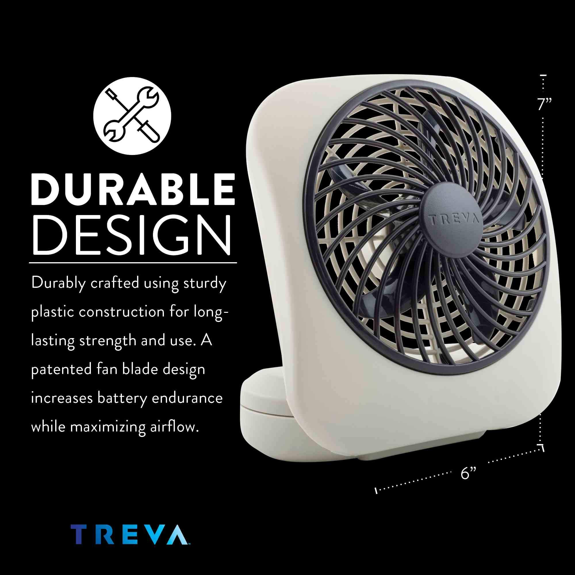 Foto 4 pulgar | Ventilador A Batería O2cool Treva De 5 Pulgadas, 2 Velocidades, 2 Unidades, Color Gris - Venta Internacional.