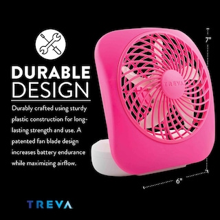 Foto 4 | Ventilador A Batería O2cool Treva De 5 Pulgadas, 2 Velocidades, Paquete De 2 - Venta Internacional.