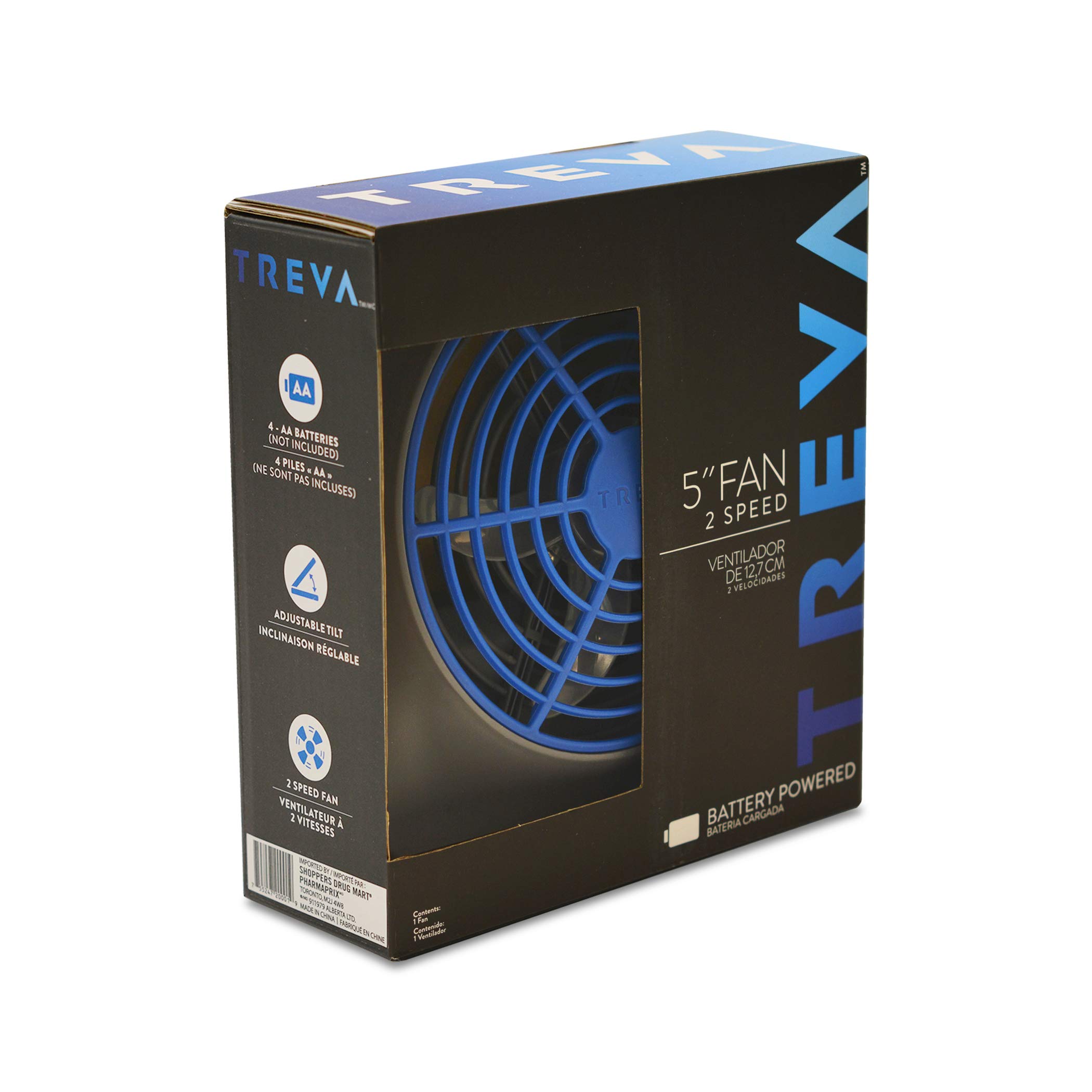 Foto 4 pulgar | Ventilador A Batería O2cool Treva De 5 Pulgadas, 2 Velocidades, Paquete De 2 - Venta Internacional.