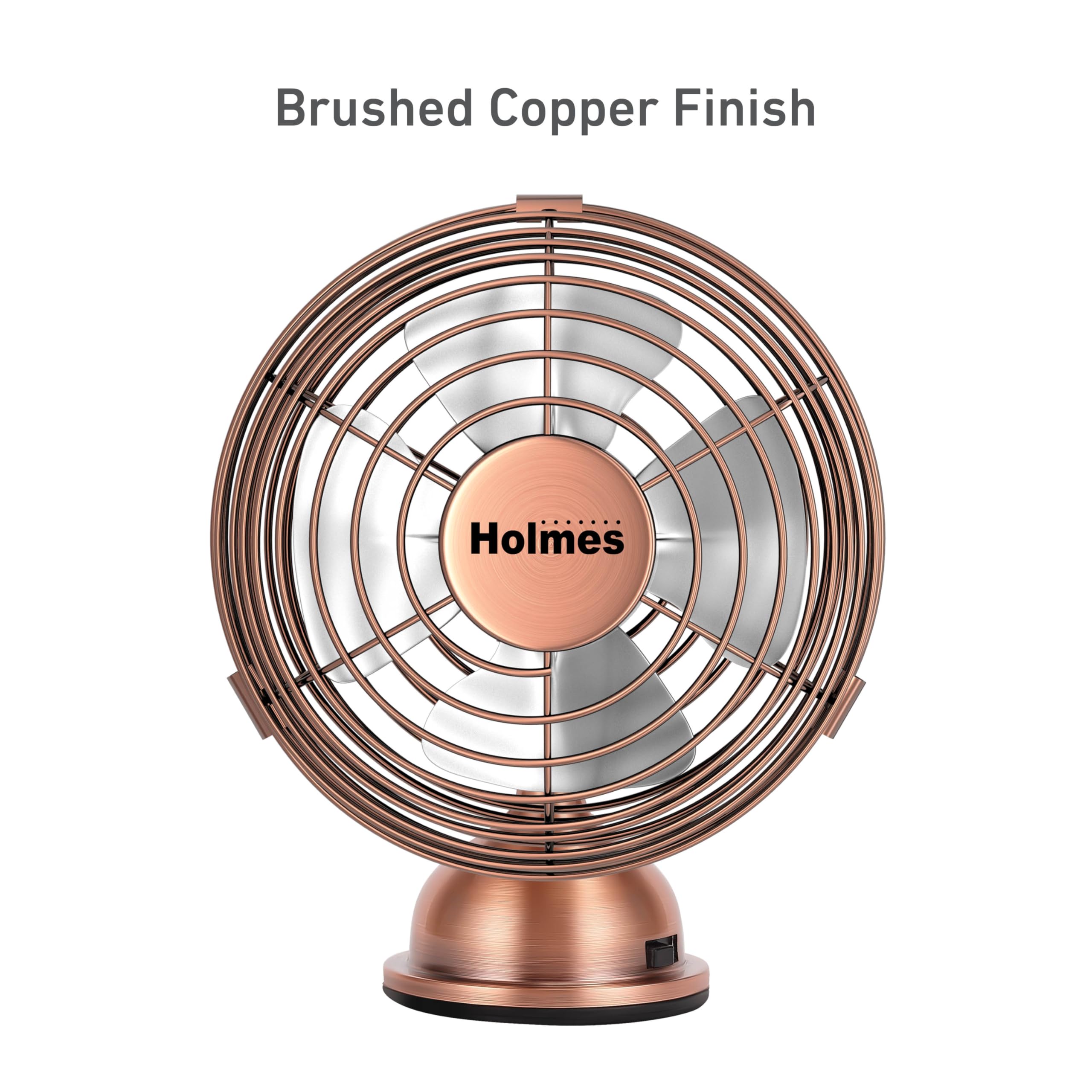 Foto 7 pulgar | Ventilador De Escritorio Holmes 4 Mini Heritage Con Alimentación Usb Vintage Copper - Venta Internacional.