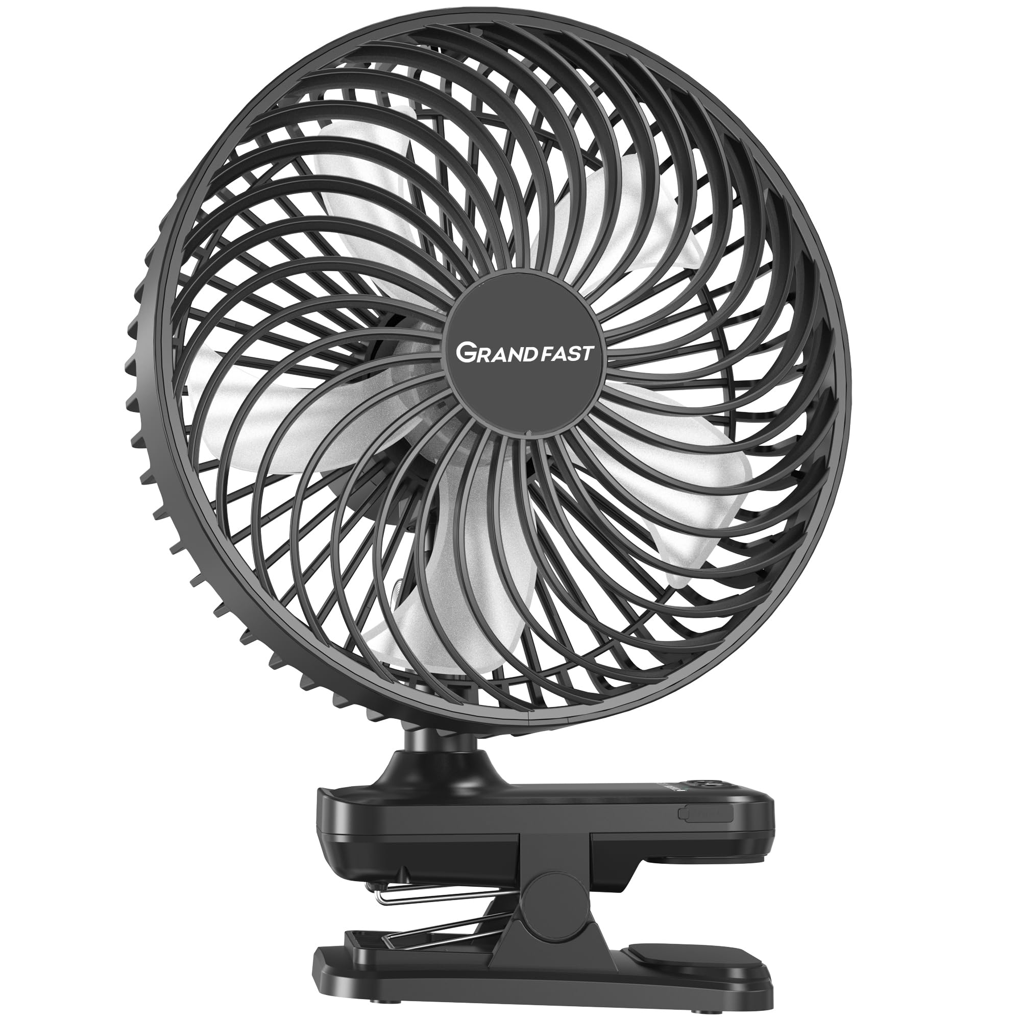 Foto 2 pulgar | Ventilador Con Clip Grandfast De 10000 Mah Con 42 Horas De Funcionamiento Y 4 Velocidades - Venta Internacional.