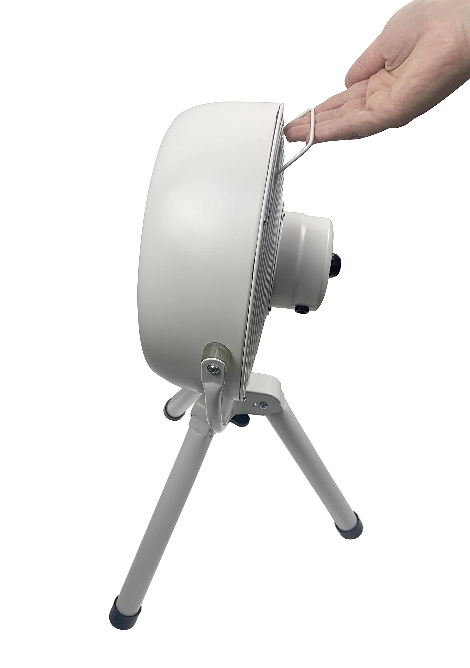 Foto 4 | Trípode Retro Table Fan Hunter 90626-whz, Totalmente Metálico, Blanco - Venta Internacional.