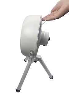 Foto 4 | Trípode Retro Table Fan Hunter 90626-whz, Totalmente Metálico, Blanco - Venta Internacional.
