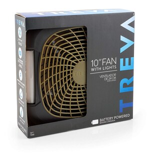 Foto 2 | Ventilador Portátil O2cool Treva De 25 Cm Con Luces Led Y Batería De 2 Velocidades - Venta Internacional.