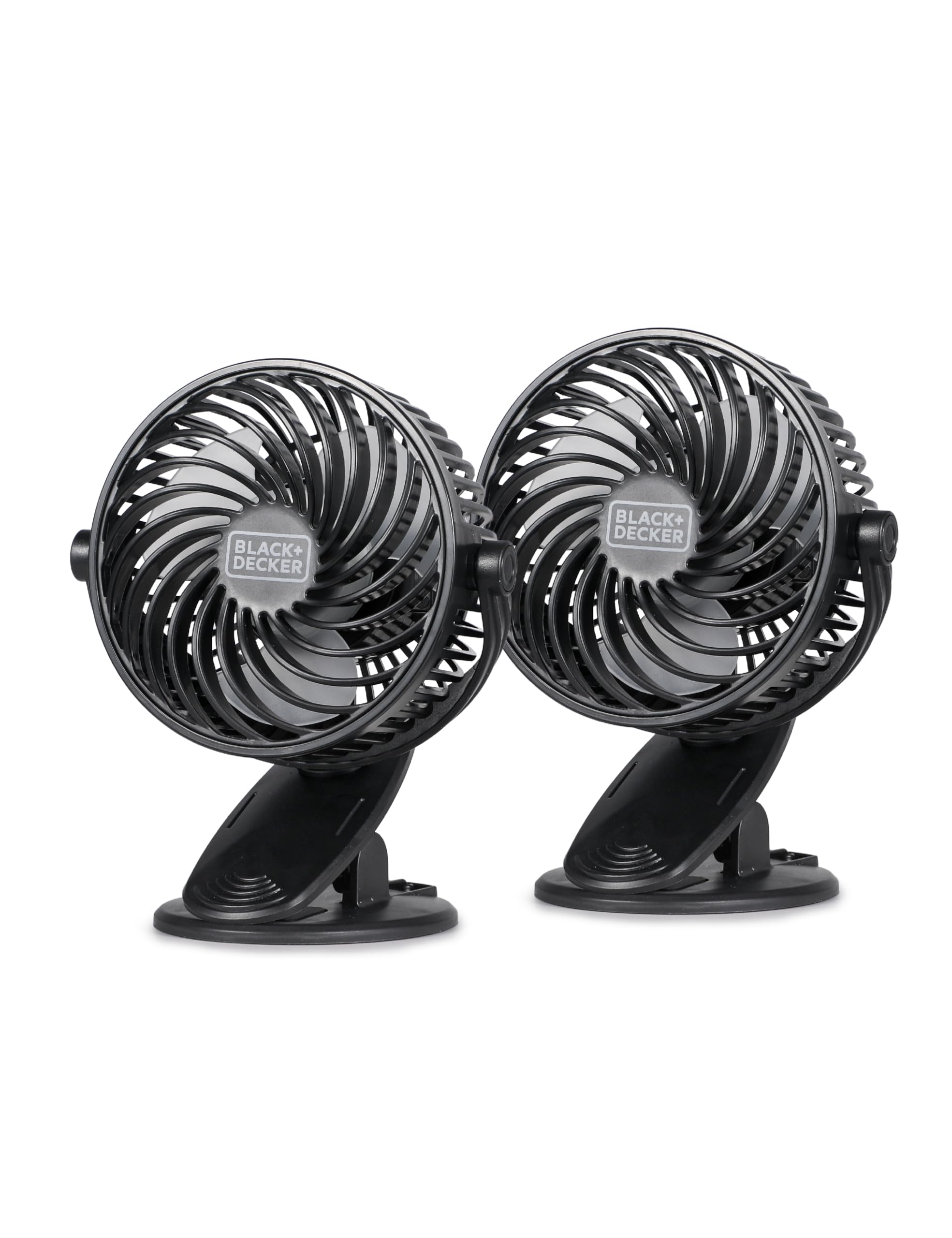 Ventilador De Refrigeración Black+decker 4 Convertible Con Clip Y Soporte, Paquete De 2 - Venta Internacional.