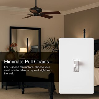 Foto 3 | Control De Ventilador Lutron Toggler, 3 Velocidades, 1,5 A, Unipolar Y 3 Vías - Venta Internacional.