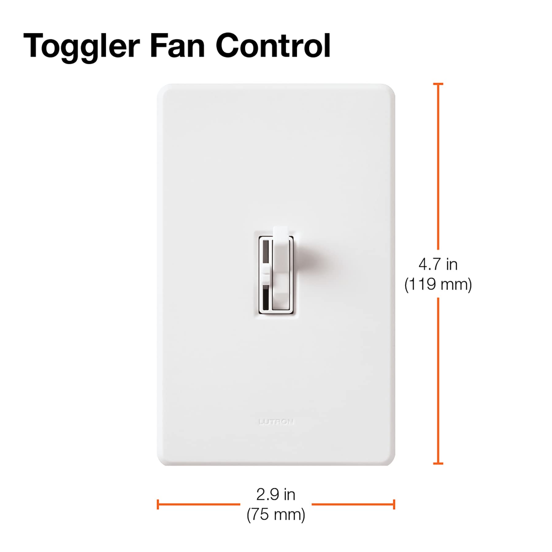 Foto 6 pulgar | Control De Ventilador Lutron Toggler, 3 Velocidades, 1,5 A, Unipolar Y 3 Vías - Venta Internacional.
