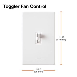 Foto 5 | Control De Ventilador Lutron Toggler, 3 Velocidades, 1,5 A, Unipolar Y 3 Vías - Venta Internacional.