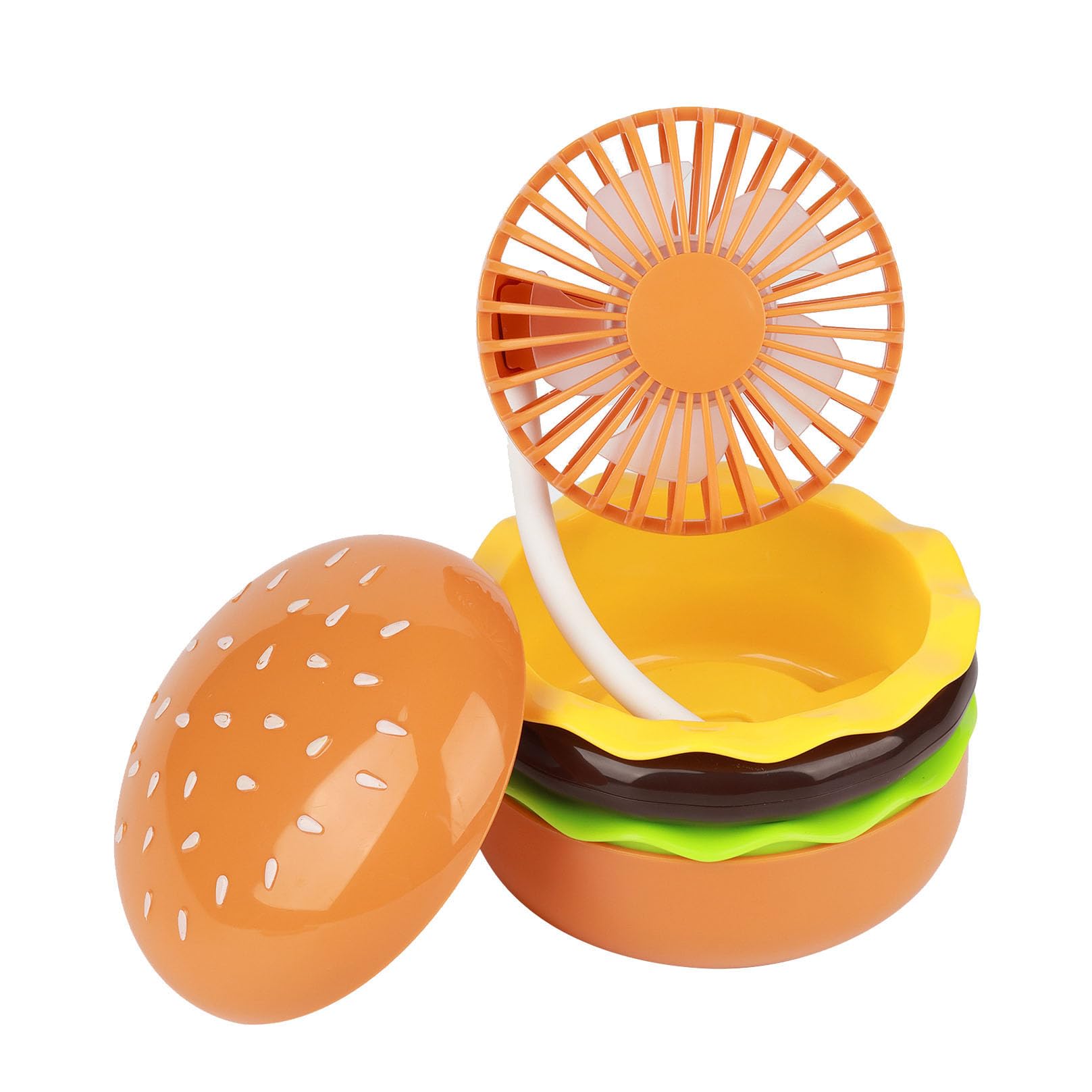 Ventilador De Escritorio Portátil Mini Con Espejo, 3 Velocidades, Rotación De 360°, Marrón - Venta Internacional.