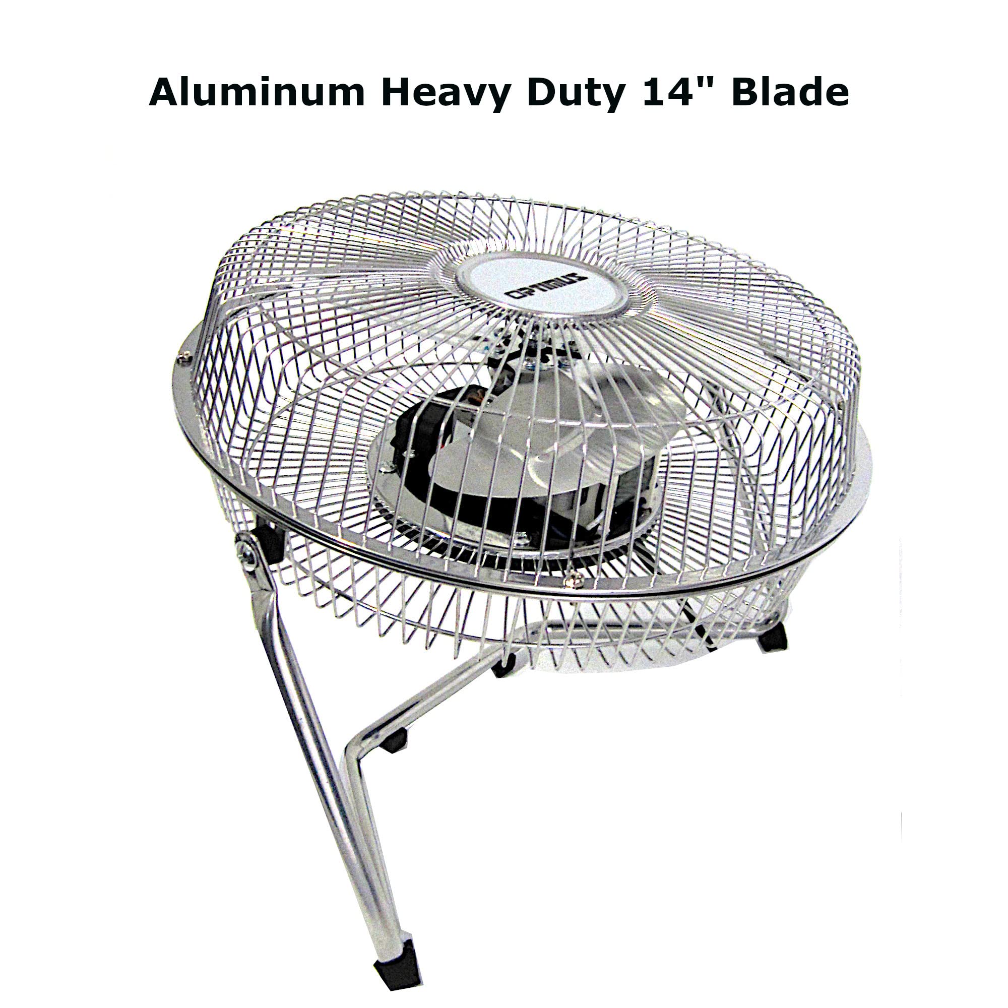 Foto 3 pulgar | Ventilador Optimus F-4092 De Alta Velocidad De Grado Industrial, 23 Cm, Plateado - Venta Internacional.