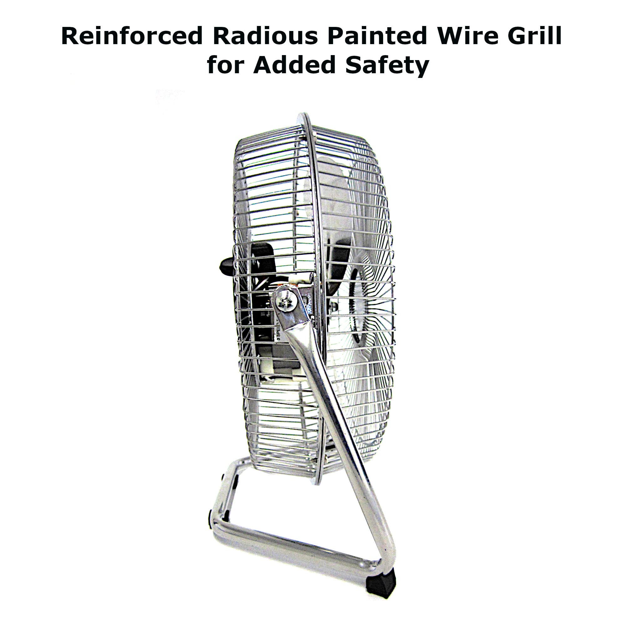 Foto 6 pulgar | Ventilador Optimus F-4092 De Alta Velocidad De Grado Industrial, 23 Cm, Plateado - Venta Internacional.