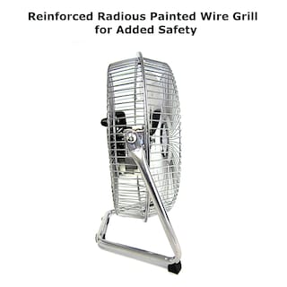 Foto 5 | Ventilador Optimus F-4092 De Alta Velocidad De Grado Industrial, 23 Cm, Plateado - Venta Internacional.