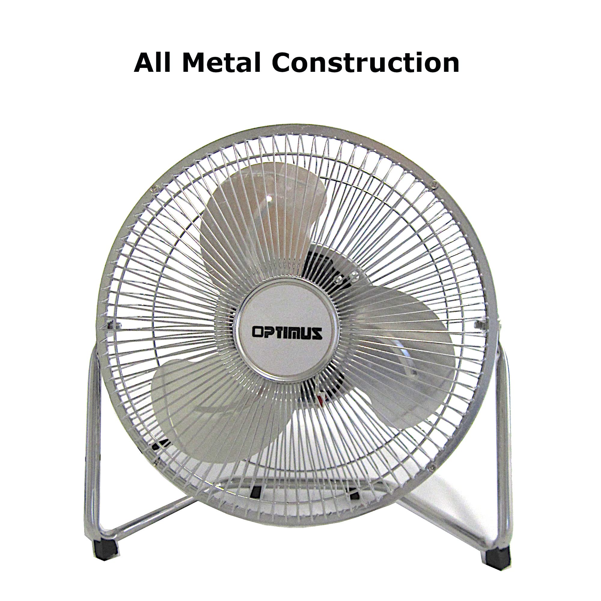 Foto 8 pulgar | Ventilador Optimus F-4092 De Alta Velocidad De Grado Industrial, 23 Cm, Plateado - Venta Internacional.