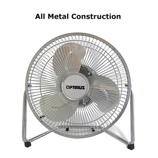 Foto 7 | Ventilador Optimus F-4092 De Alta Velocidad De Grado Industrial, 23 Cm, Plateado - Venta Internacional.